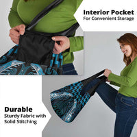 Blue Matariki New Zealand Grocery Bag Maori Poutama Galaxy Vibes