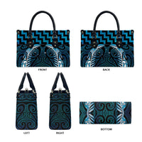 Blue Matariki New Zealand Leather Bag Maori Poutama Galaxy Vibes - Polynesian Pride