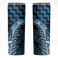 Blue Matariki New Zealand Skinny Tumbler Maori Poutama Galaxy Vibes