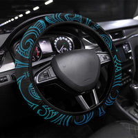 Blue Matariki New Zealand Steering Wheel Cover Maori Poutama Galaxy Vibes