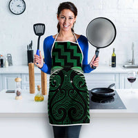 Green Matariki New Zealand Apron Maori Poutama Galaxy Vibes - Polynesian Pride