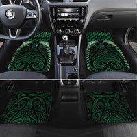 Green Matariki New Zealand Car Mats Maori Poutama Galaxy Vibes