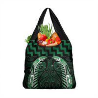 Green Matariki New Zealand Grocery Bag Maori Poutama Galaxy Vibes