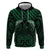 Green Matariki New Zealand Hoodie Maori Poutama Galaxy Vibes