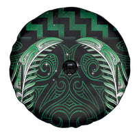 Green Matariki New Zealand Spare Tire Cover Maori Poutama Galaxy Vibes