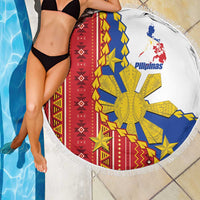 Philippines Independence Day Beach Blanket Pilipinas Sun Stars Igorot Pattern