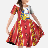 Philippines Independence Day Family Matching Mermaid Dress and Hawaiian Shirt Pilipinas Sun Stars Igorot Pattern