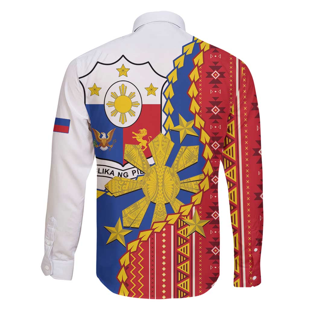 Philippines Independence Day Family Matching Tank Maxi Dress and Hawaiian Shirt Pilipinas Sun Stars Igorot Pattern