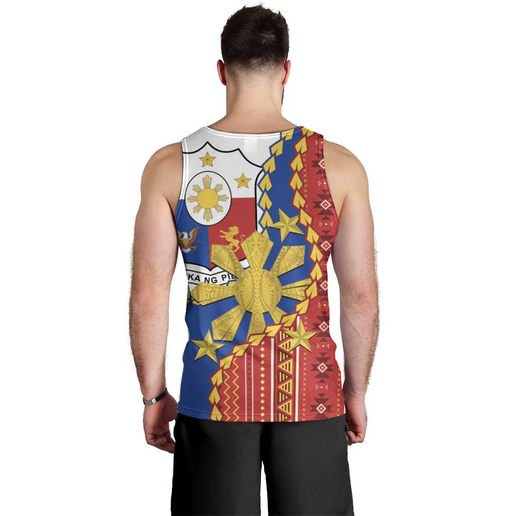 Philippines Independence Day Men Tank Top Pilipinas Sun Stars Igorot Pattern