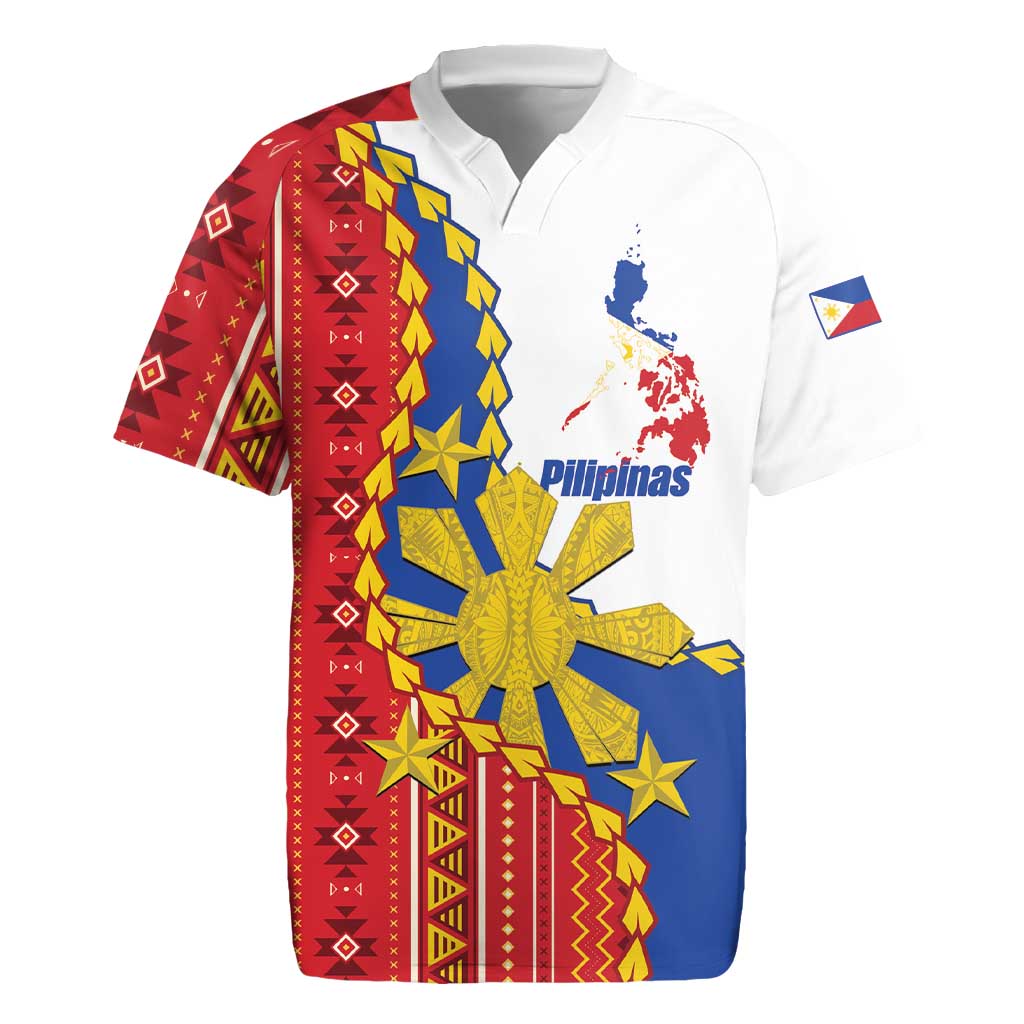 Philippines Independence Day Rugby Jersey Pilipinas Sun Stars Igorot Pattern
