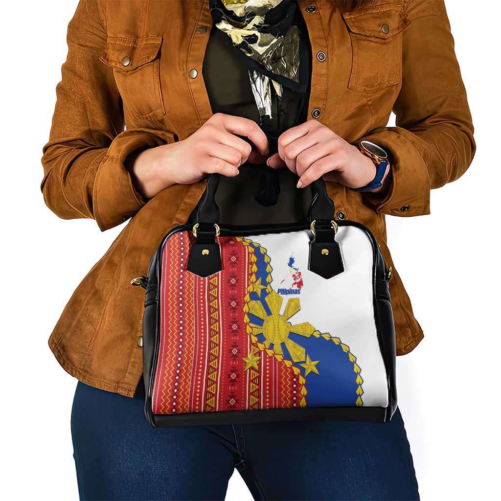 Philippines Independence Day Shoulder Handbag Pilipinas Sun Stars Igorot Pattern