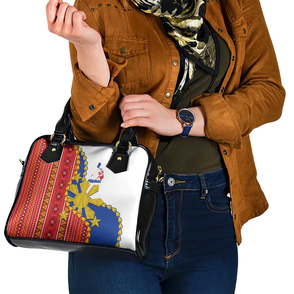 Philippines Independence Day Shoulder Handbag Pilipinas Sun Stars Igorot Pattern