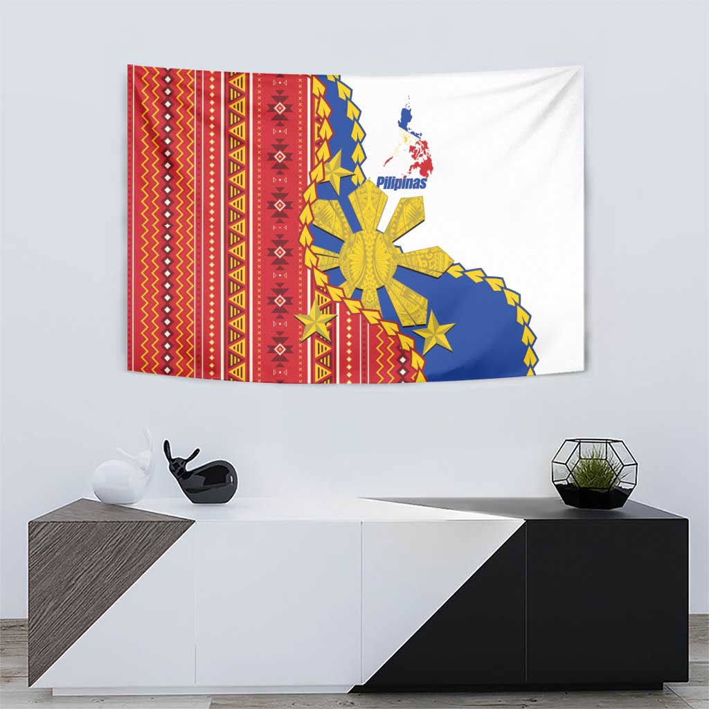 Philippines Independence Day Tapestry Pilipinas Sun Stars Igorot Pattern