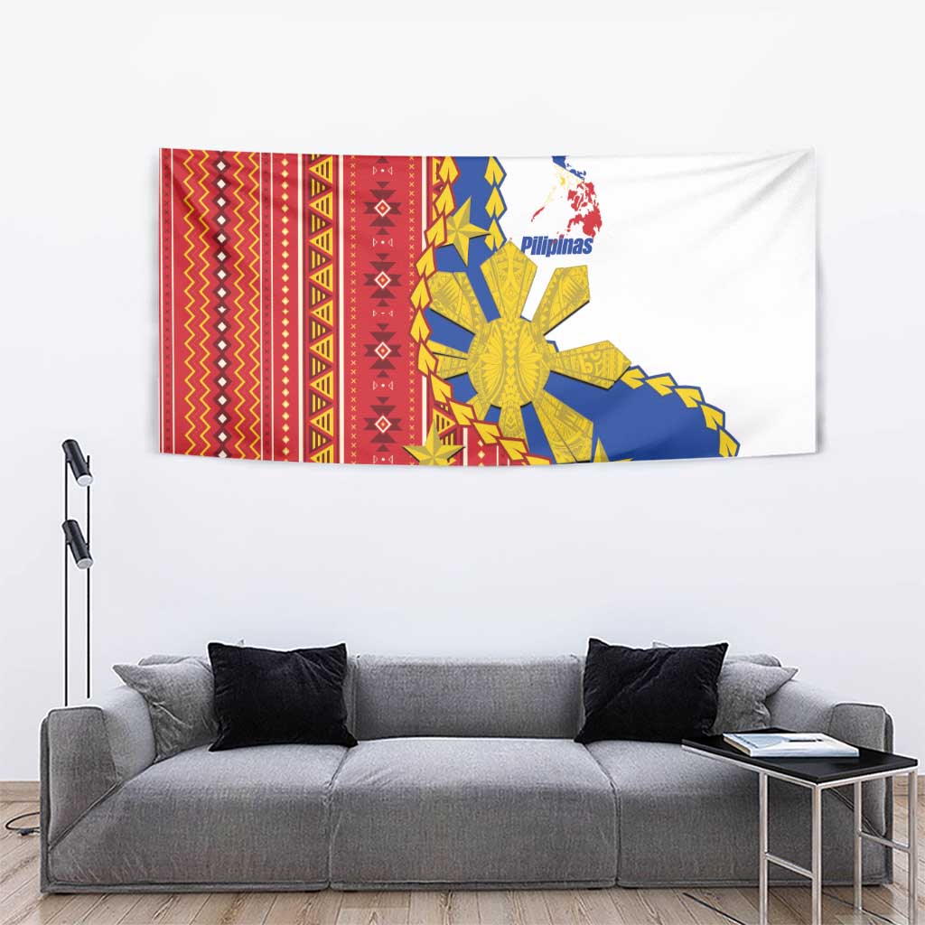 Philippines Independence Day Tapestry Pilipinas Sun Stars Igorot Pattern