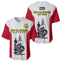 New Caledonia Football Baseball Jersey Polynesian Pattern Sporty Style LT14 - Polynesian Pride