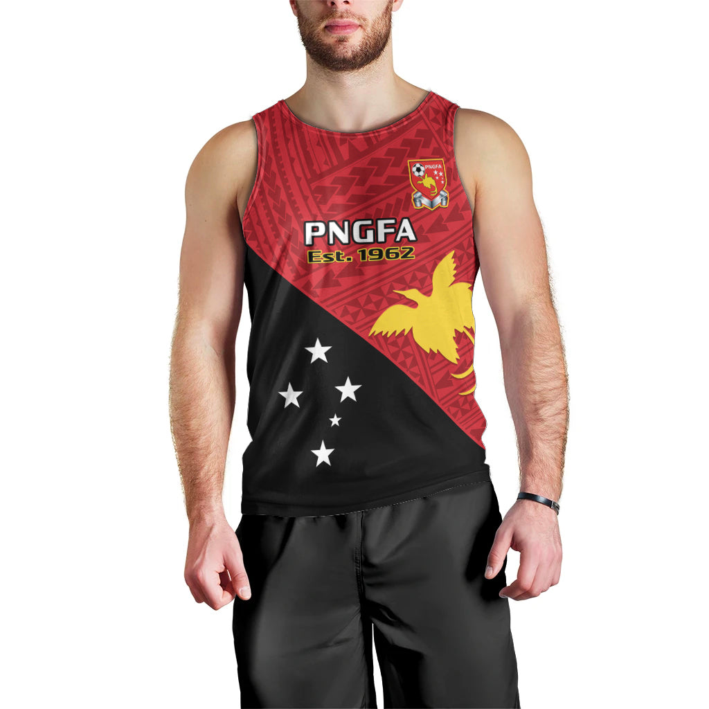 Papua New Guinea Football Men Tank Top Go PNG Polynesian Pattern Sporty Style LT14 - Polynesian Pride