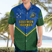 Solomon Islands Football Hawaiian Shirt Polynesian Pattern Sporty Style LT14 - Polynesian Pride