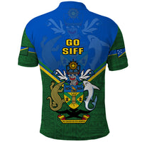 Solomon Islands Football Polo Shirt Polynesian Pattern Sporty Style LT14 - Polynesian Pride