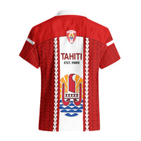 Tahitian Football Hawaiian Shirt Tahiti Coat Of Arm Polynesian Sporty Style LT14 - Polynesian Pride