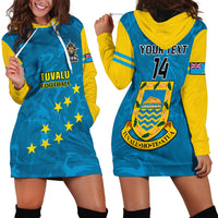 Personalised Tuvalu Islands Football Hoodie Dress Polynesian Pattern Sporty Style LT14 - Polynesian Pride