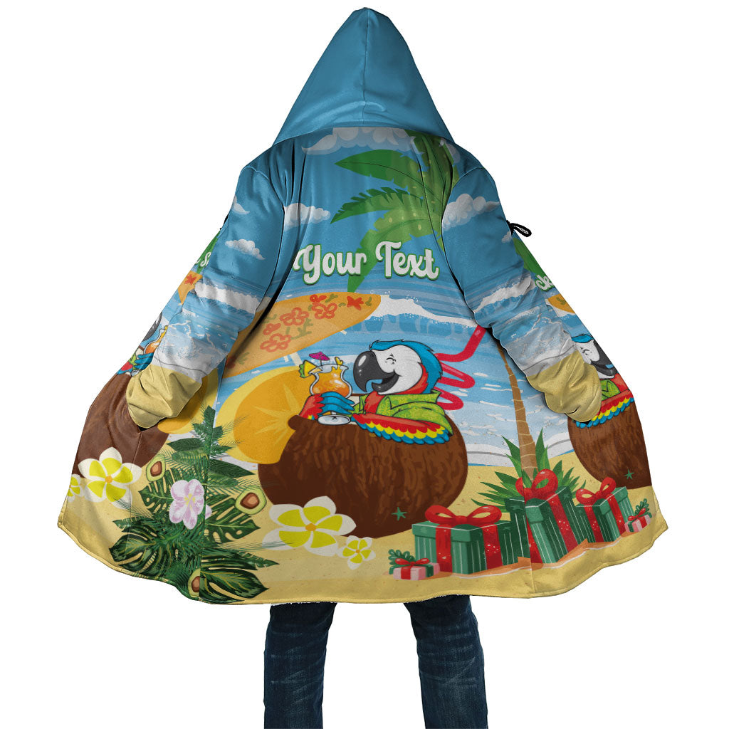 Chilling Parrot Hawaii Summer Christmas Personalized Cloak It's 5 O'Clock Somewhere Beachy Vibes