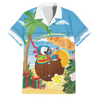 Chilling Parrot Hawaii Summer Christmas Personalized Family Matching Off Shoulder Maxi Dress and Hawaiian Shirt It's 5 O'Clock Somewhere Beachy Vibes