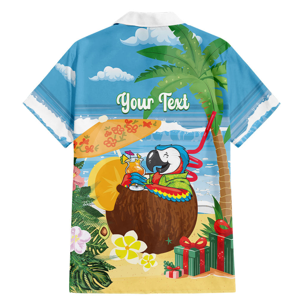 Chilling Parrot Hawaii Summer Christmas Personalized Family Matching Off Shoulder Maxi Dress and Hawaiian Shirt It's 5 O'Clock Somewhere Beachy Vibes
