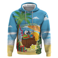 Chilling Parrot Hawaii Summer Christmas Personalized Hoodie It's 5 O'Clock Somewhere Beachy Vibes