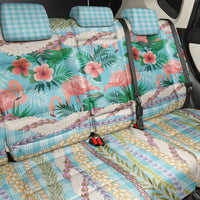 Flamingo Hawaii Summer Back Car Seat Cover Hawaiian Lei Pakala Motifs Tropical Style