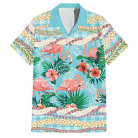 Flamingo Hawaii Summer Family Matching Mermaid Dress and Hawaiian Shirt Hawaiian Lei Pakala Motifs Tropical Style