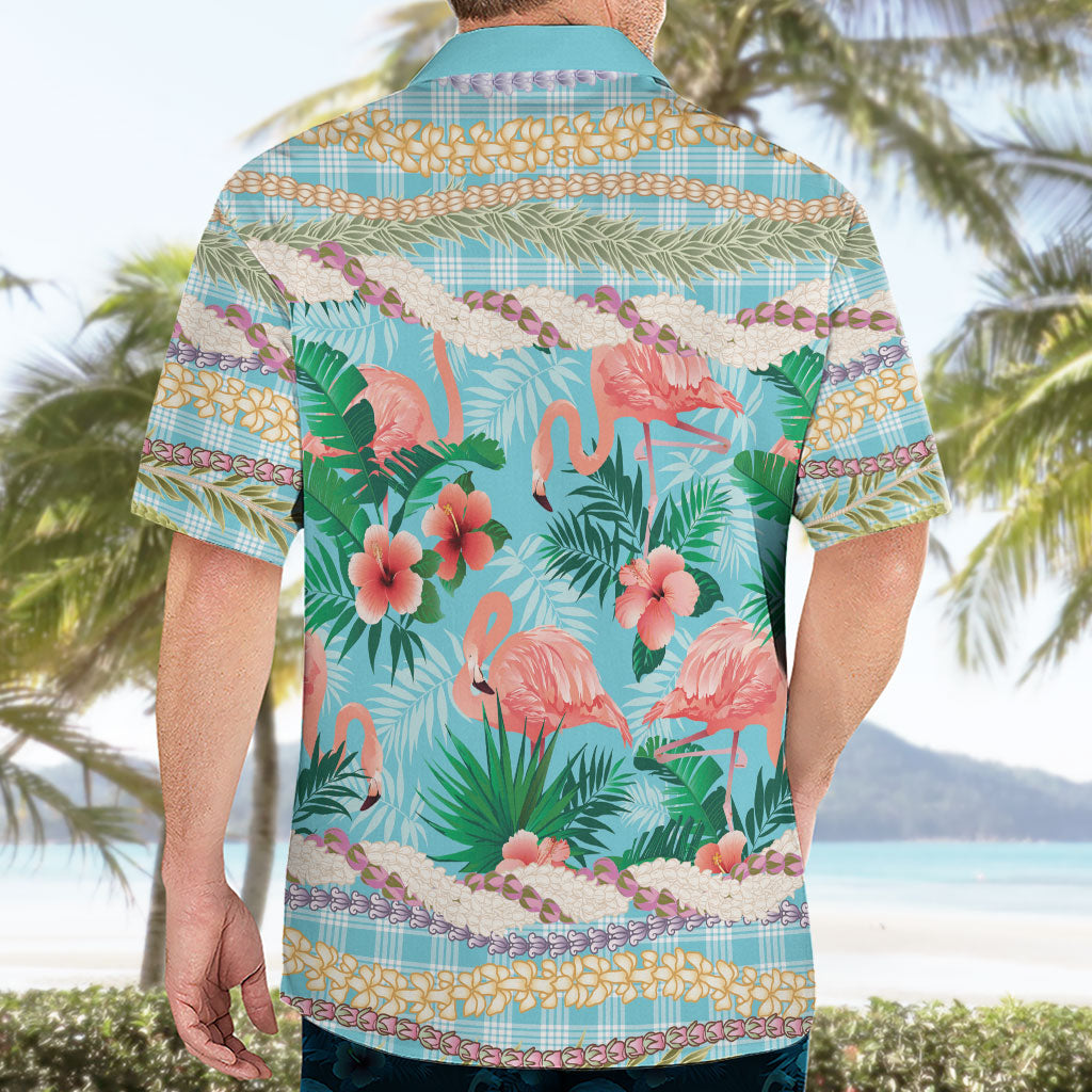 Flamingo Hawaii Summer Hawaiian Shirt Hawaiian Lei Pakala Motifs Tropical Style