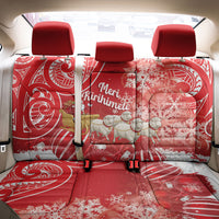 New Zealand Christmas In July Back Car Seat Cover Funny Santa Sheep Meri Kirihimete Red