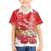 New Zealand Christmas In July Personalised Family Matching Summer Maxi Dress and Hawaiian Shirt Funny Santa Sheep Meri Kirihimete Red
