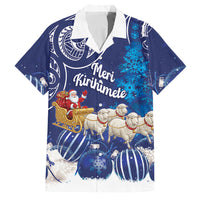 New Zealand Christmas In July Personalised Family Matching Summer Maxi Dress and Hawaiian Shirt Funny Santa Sheep Meri Kirihimete Blue