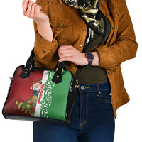 Meri Kirihimete New Zealand Shoulder Handbag Cute Santa NZ Animals and Pohutukawa