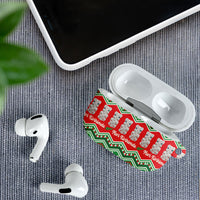New Zealand Christmas In July AirPods Case Meri Kirihimete Hei Tiki Taniko Motifs Seamless
