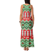 New Zealand Christmas In July Family Matching Tank Maxi Dress and Hawaiian Shirt Meri Kirihimete Hei Tiki Taniko Motifs Seamless