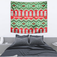 New Zealand Christmas In July Tapestry Meri Kirihimete Hei Tiki Taniko Motifs Seamless
