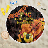 Papua New Guinea Independence Day Beach Blanket 50th Anniversary Papua Niu Gini Bird Of Paradise LT14