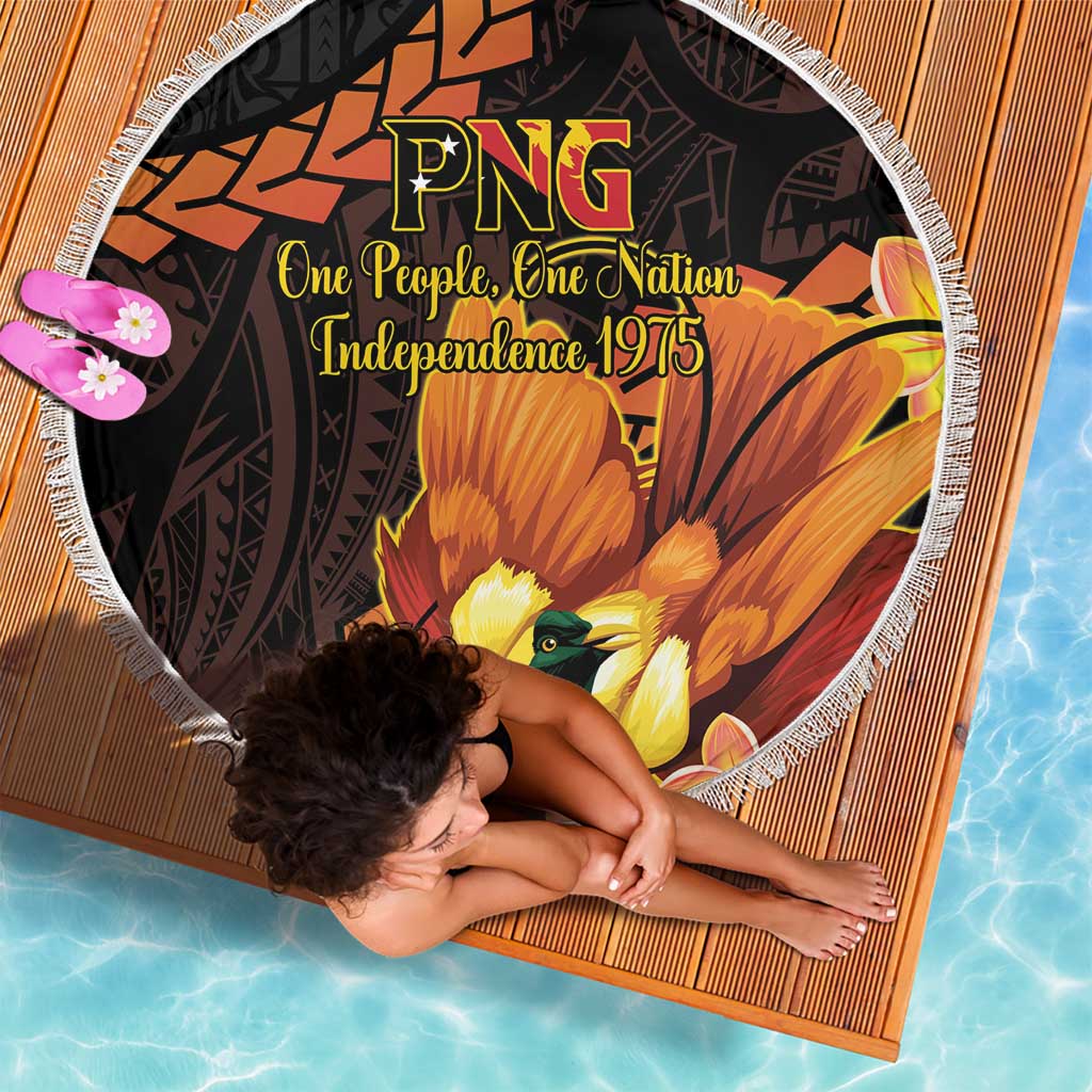 Papua New Guinea Independence Day Beach Blanket 50th Anniversary Papua Niu Gini Bird Of Paradise LT14