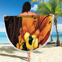 Papua New Guinea Independence Day Beach Blanket 50th Anniversary Papua Niu Gini Bird Of Paradise LT14