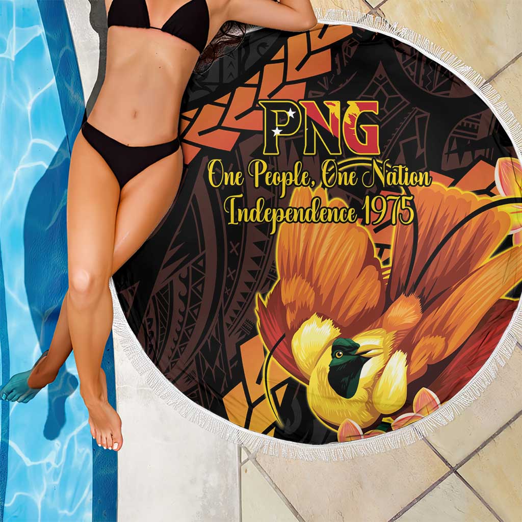 Papua New Guinea Independence Day Beach Blanket 50th Anniversary Papua Niu Gini Bird Of Paradise LT14