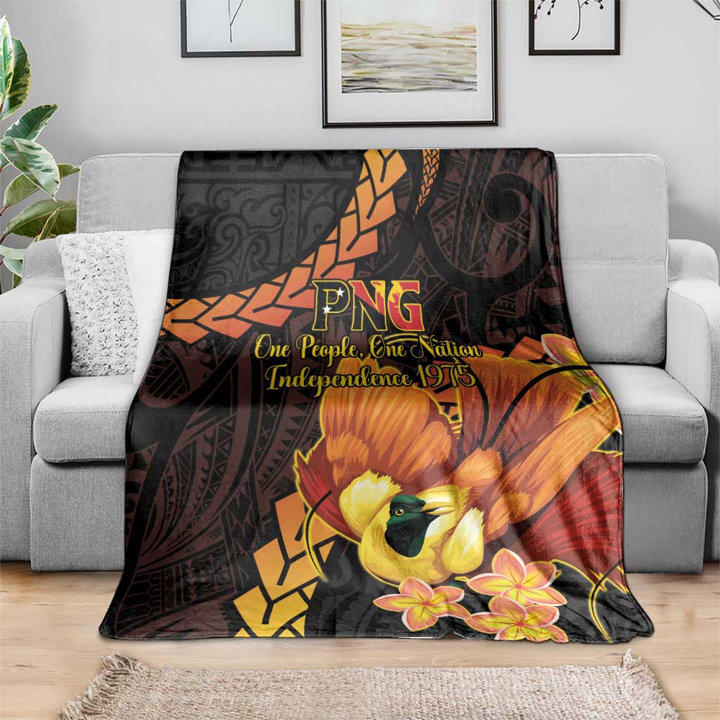 Papua New Guinea Independence Day Blanket 50th Anniversary Papua Niu Gini Bird Of Paradise LT14