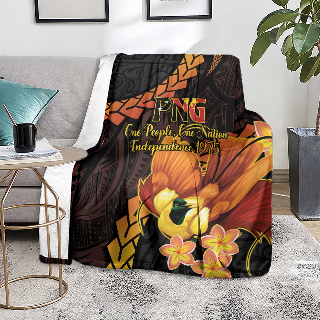 Papua New Guinea Independence Day Blanket 50th Anniversary Papua Niu Gini Bird Of Paradise LT14