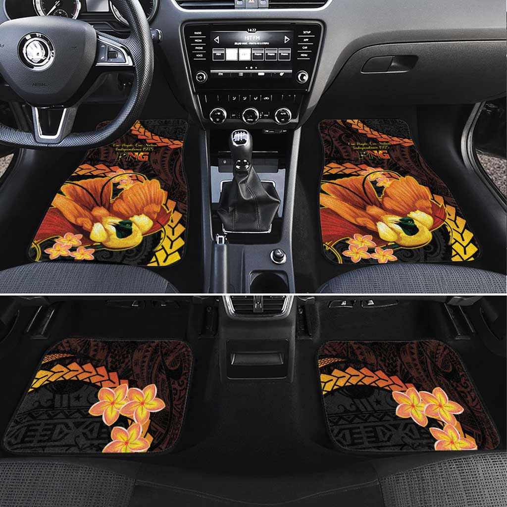 Papua New Guinea Independence Day Car Mats 50th Anniversary Papua Niu Gini Bird Of Paradise LT14