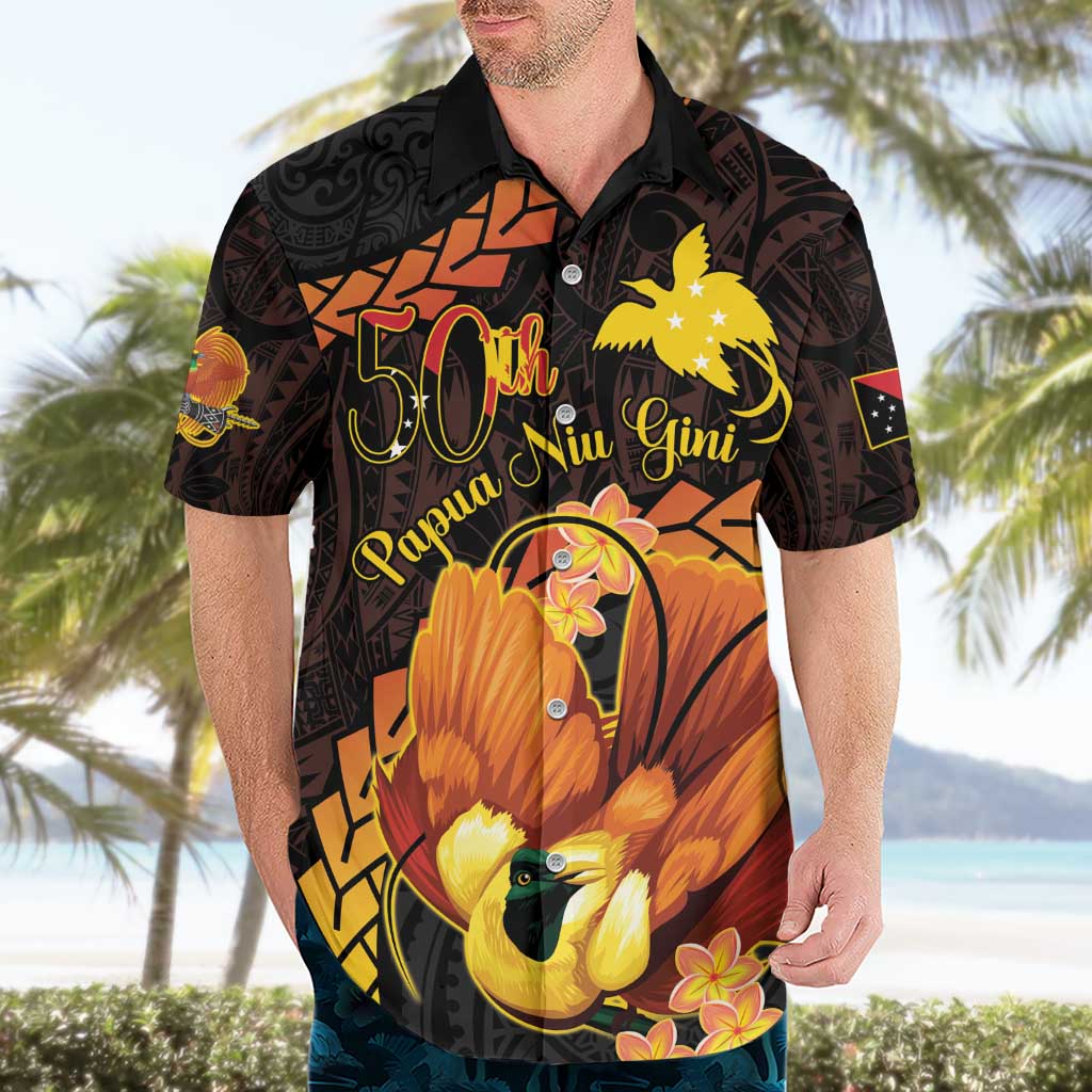 Papua New Guinea Independence Day Hawaiian Shirt 50th Anniversary Papua Niu Gini Bird Of Paradise LT14