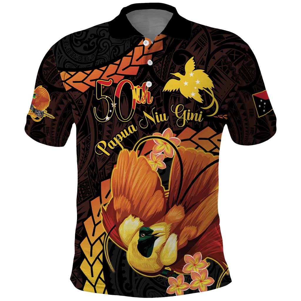 Papua New Guinea Independence Day Polo Shirt 50th Anniversary Papua Niu Gini Bird Of Paradise LT14