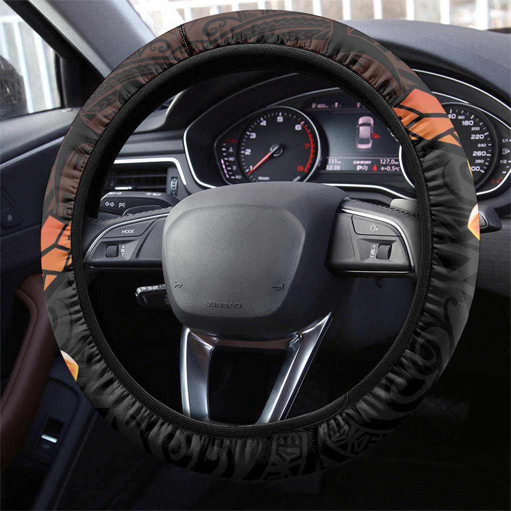 Papua New Guinea Independence Day Steering Wheel Cover 50th Anniversary Papua Niu Gini Bird Of Paradise LT14
