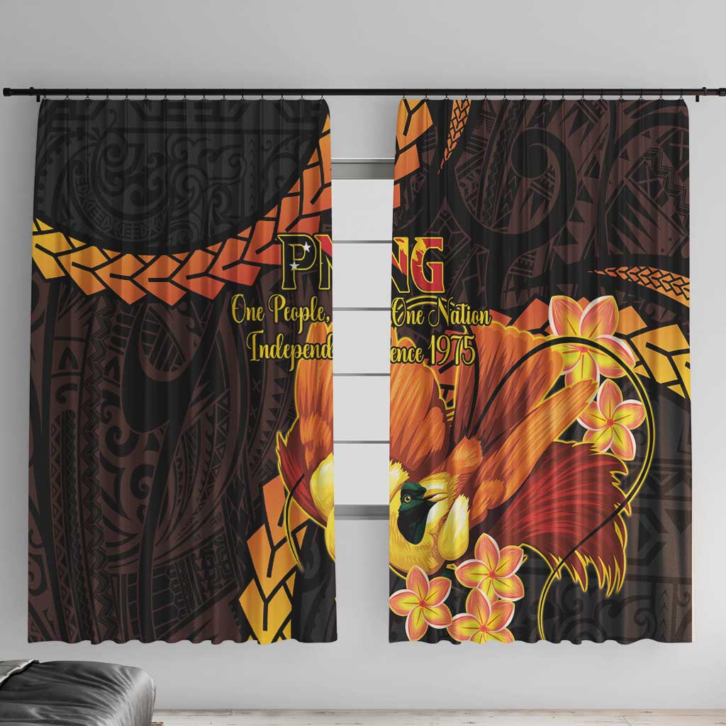 Papua New Guinea Independence Day Window Curtain 50th Anniversary Papua Niu Gini Bird Of Paradise LT14