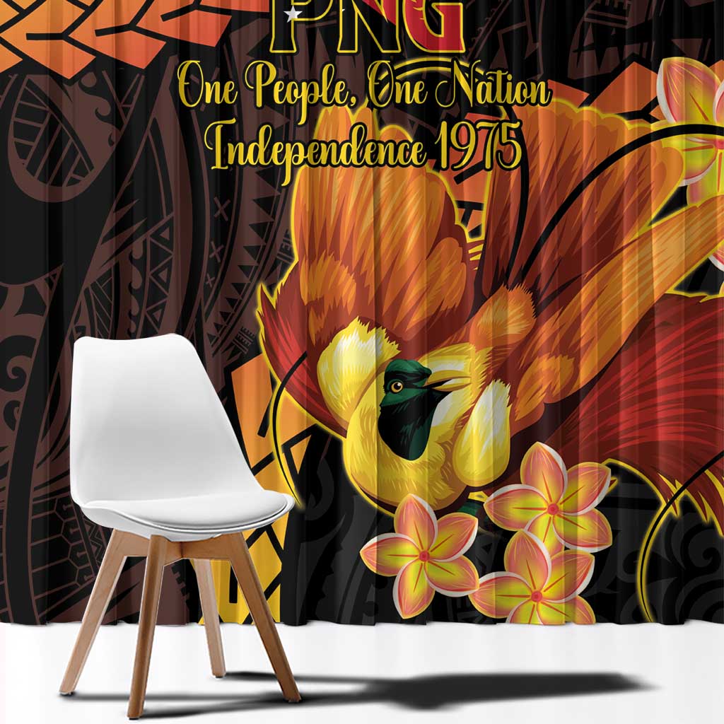 Papua New Guinea Independence Day Window Curtain 50th Anniversary Papua Niu Gini Bird Of Paradise LT14